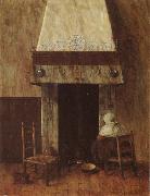 Jacobus Vrel An Old Woman at he Fireplace Sweden oil painting artist